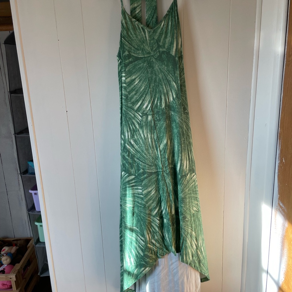 C&C California Green Patterned Dress